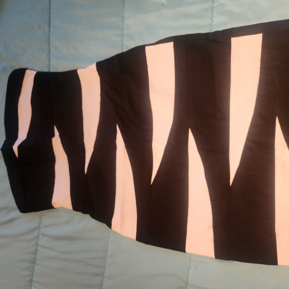 Ruby Rox Black and White Strapless Bodycon Dress